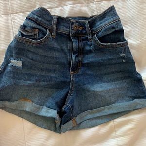 Kyrie Cuffed Denim Shorts- fashionnova